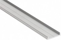 Profilo in alluminio piatto 1mt per strip 16mm