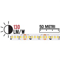 Strip led 2835 IP20 19,2W/mt 24V 4000K 50 METRI