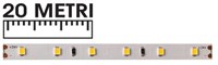 Strip led 2835 Samsung IP20 7,2W/mt 24V 2700K 20 METRI