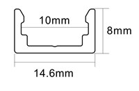 CLIP IN ALLUMINIO PER FLEX 1212 DOME