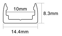 CLIP IN PC TRASPARENTE PER FLEX 1212 DOME