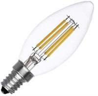 LampadINA led E14 C35 4W A CANDELA FILAMENTO 4000K NO FLICKER