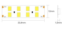 Strip led ultrabright 32W/mt 5800Lm/mt 24V 3000K 190LM/W