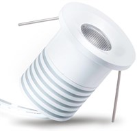 Punto luce bianco 4W 12V 3000K CON MINI PLUG