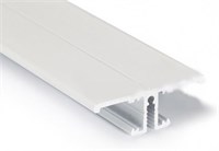 Profilo in alluminio up-down bianco 2mt cover opaca