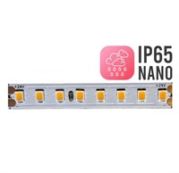 Strip led 160LED/MT 2835 IP65-NANO 12W/mt 24V 4000K CRI95