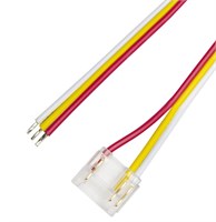 CONNETTORE TRASPARENTE SPI STRIP DIGITALI DA 12MM L. CAVO 15CM PACCO DA  10 PEZZI