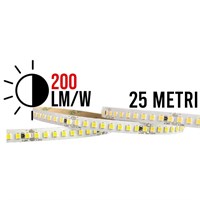 STRIP LED 2835 IP20 9,6W/MT 24V 3000K 200LM/W 25 METRI