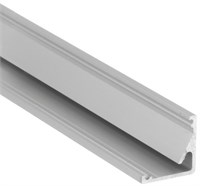 Profilo in alluminio anodizzato angolare 2mt cover opaca per strip 8mm - fine scorte