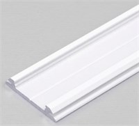 Profilo in alluminio BIANCO FLESSIBILE 2mt cover opaca per strip 12mm