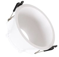 Portafaretto rotondo bianco ottica arretrata GU10