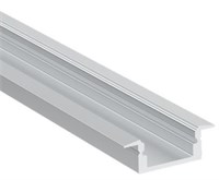 Profilo in alluminio da incasso 2mt cover opaca per strip 13mm