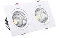 faretto downlight doppio orientabile 30W 4000K UGR