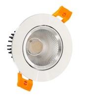 Faretto incasso 7W COB IP40 3000K ORIENTABILE