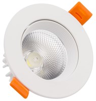 Faretto incasso 9W COB IP40 4000K ORIENTABILE FORO Ø90MM