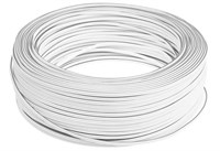 Cavo Bipolare Guaina Bianco-Grigio 2X0,35Mm Rolla Da 100Mt