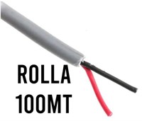 Rolla 100 Mt Di Cavo 20Awg*2C In Gomma Siliconica Per Flex Neon Ø6Mm