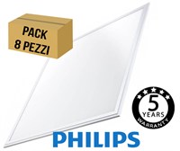 PANNELLO 60X60 4000K DRIVER PHILIPS UGR19 GARANZIA 5 ANNI CONF. INTERA 8PZ